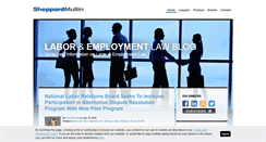 Desktop Screenshot of laboremploymentlawblog.com